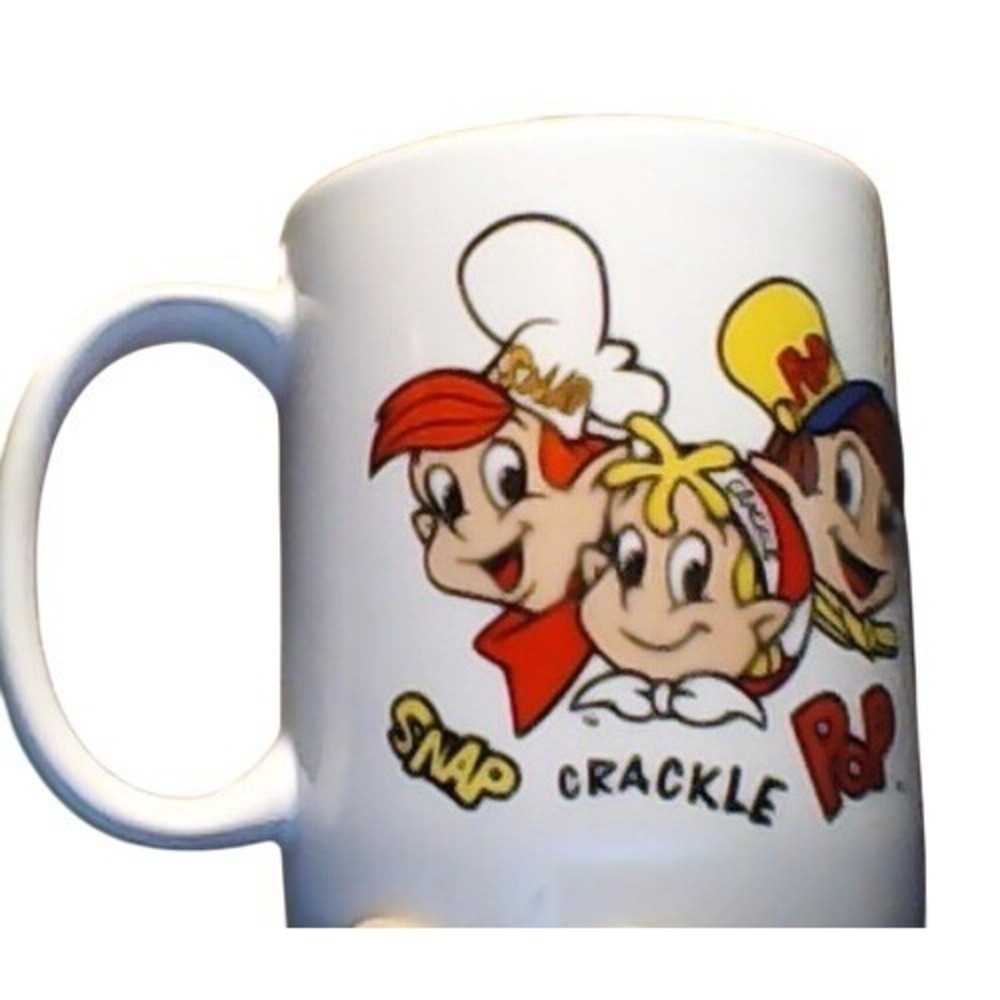Vintage KELLOGG cereal crispies SNAP CRACKLE POP Coffee Mug 2001 memorabilia C-1